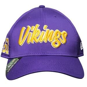 Minnesota Vikings New Era‎ 39Thirty Fitted Hat L XL Purple NFL On Field 100 Logo